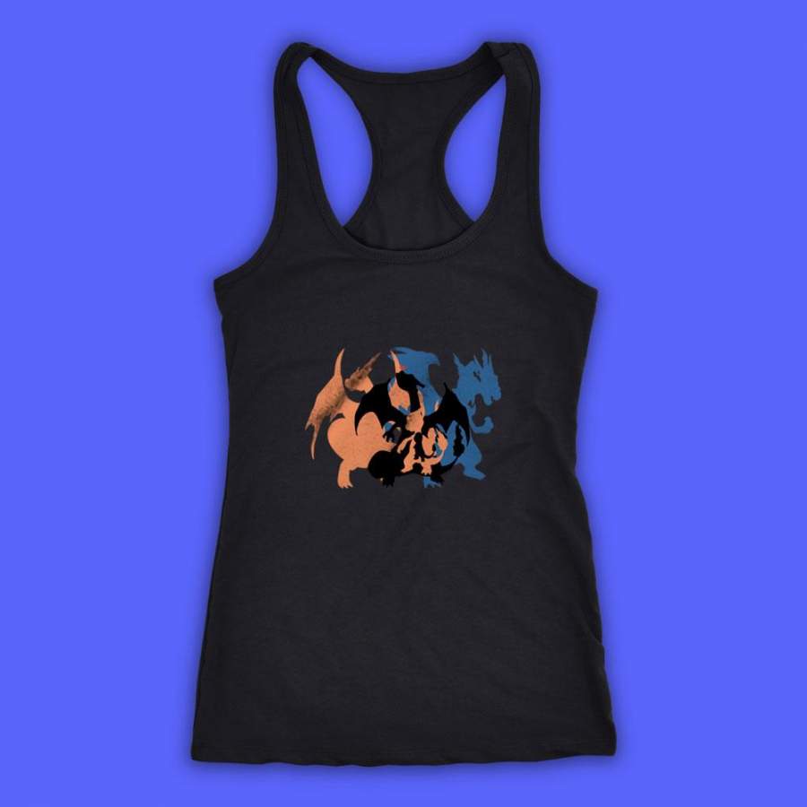 Charizad Pokemon Evolution Women’S Tank Top Racerback