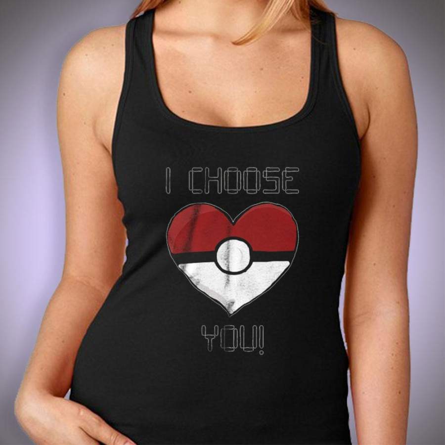 Pokemon Pokeball I Choose You Love Logo Women’S Tank Top