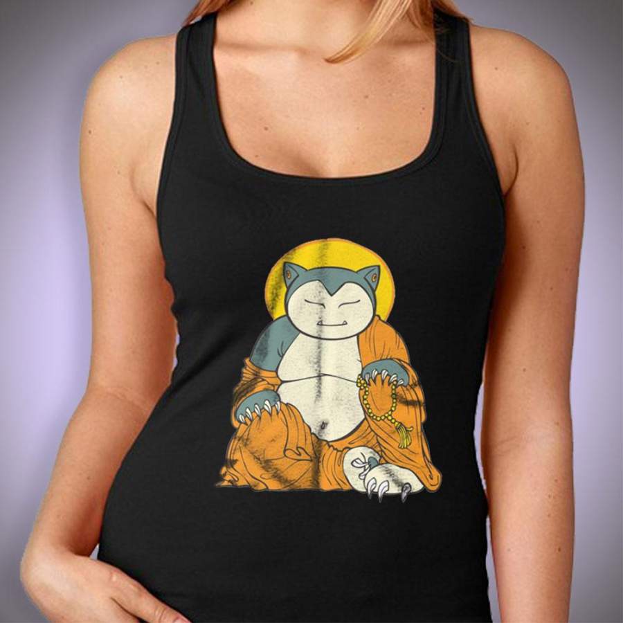 Pikachu Pokemon Budha Snorlax Women’S Tank Top