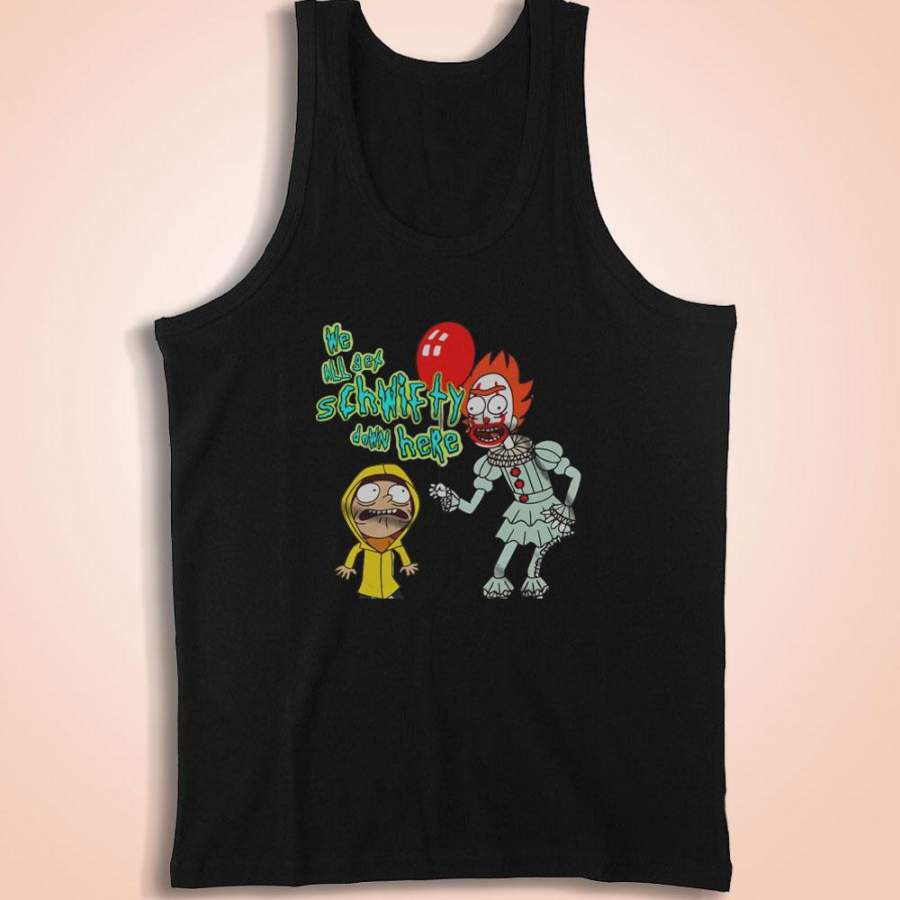 Clown Rick And Morty Anime Funny Men’S Tank Top