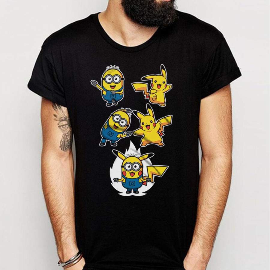 Despicable Me Dragon Bal Fusion Pikachu Pokemon Men’S T Shirt