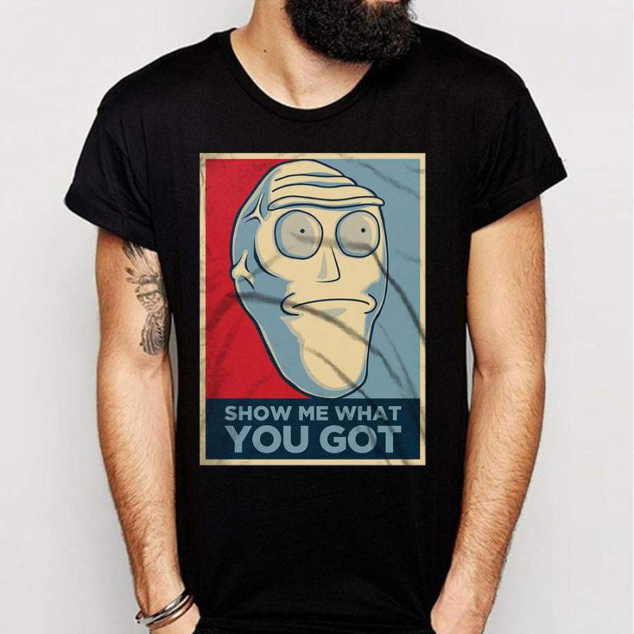 Cromulon Show Me What You Got Rick And Morty Giant Head Men’S T Shirt