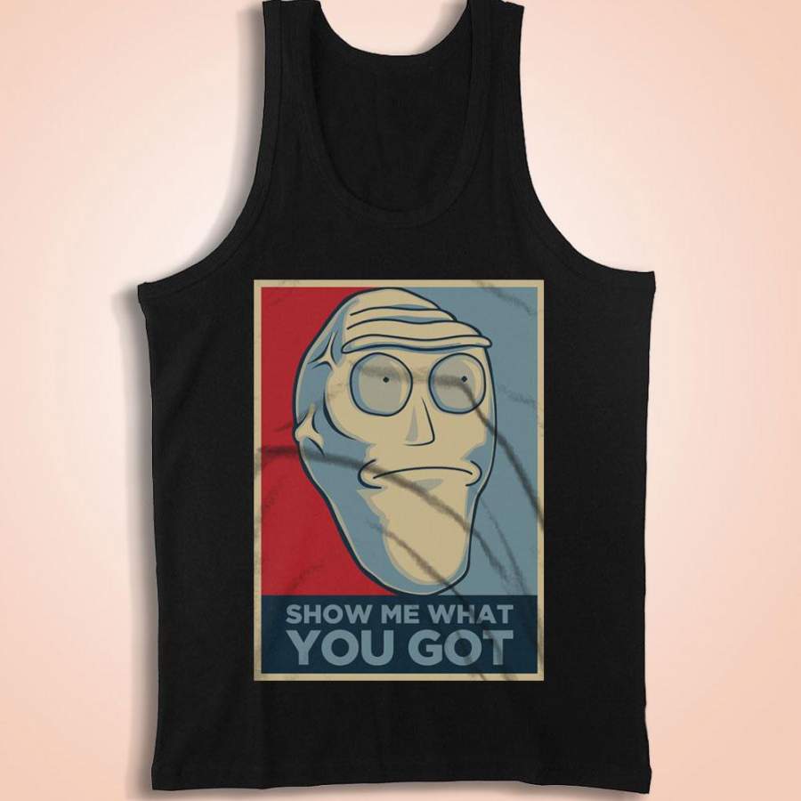 Cromulon Show Me What You Got Rick And Morty Giant Head Men’S Tank Top