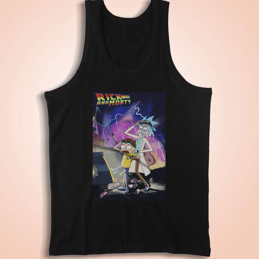 Back To The Future Rick And Morty Men’S Tank Top