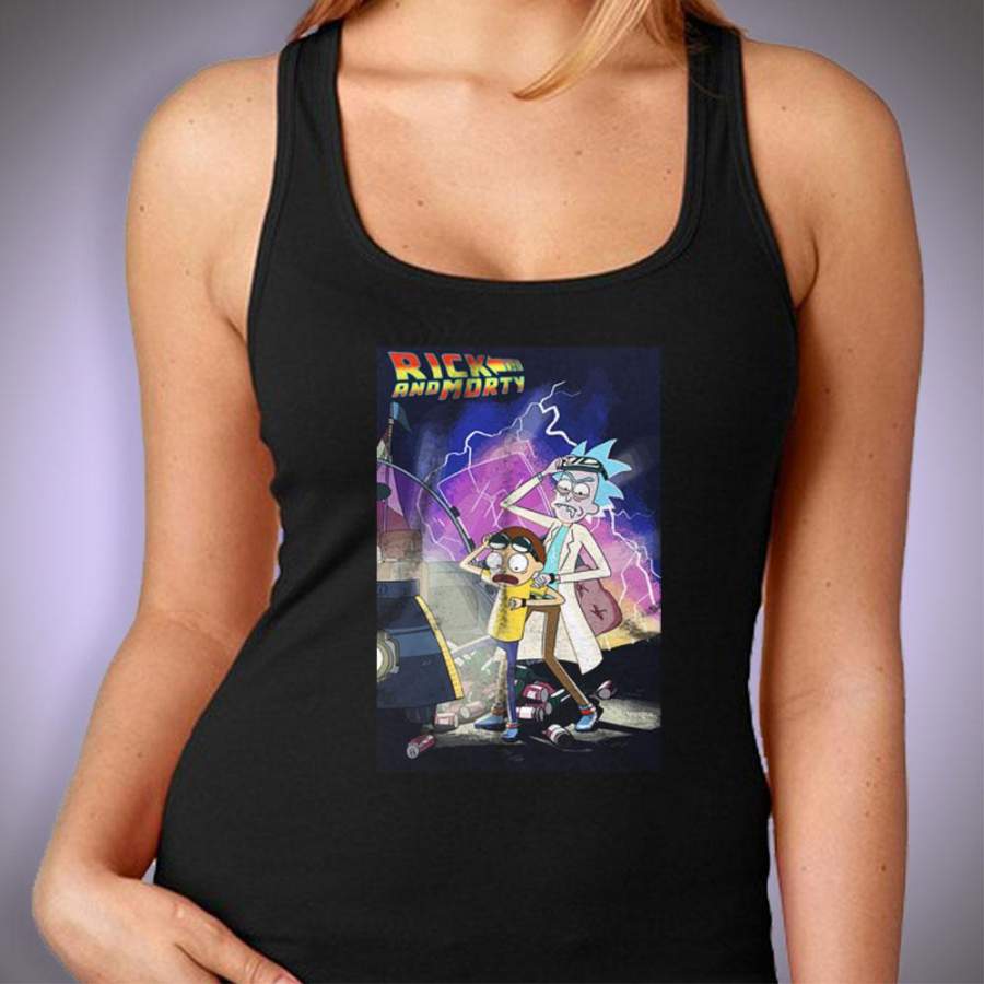 Back To The Future Rick And Morty Women’S Tank Top