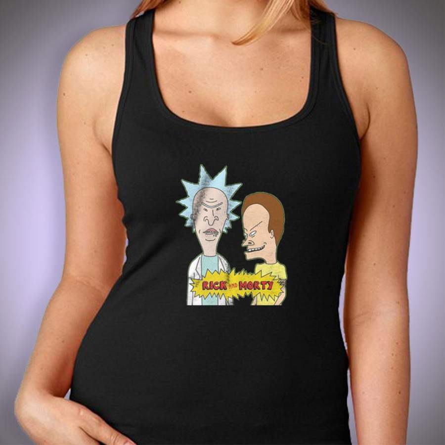 Beavis And Butthead Parody Rick And Morty Women’S Tank Top