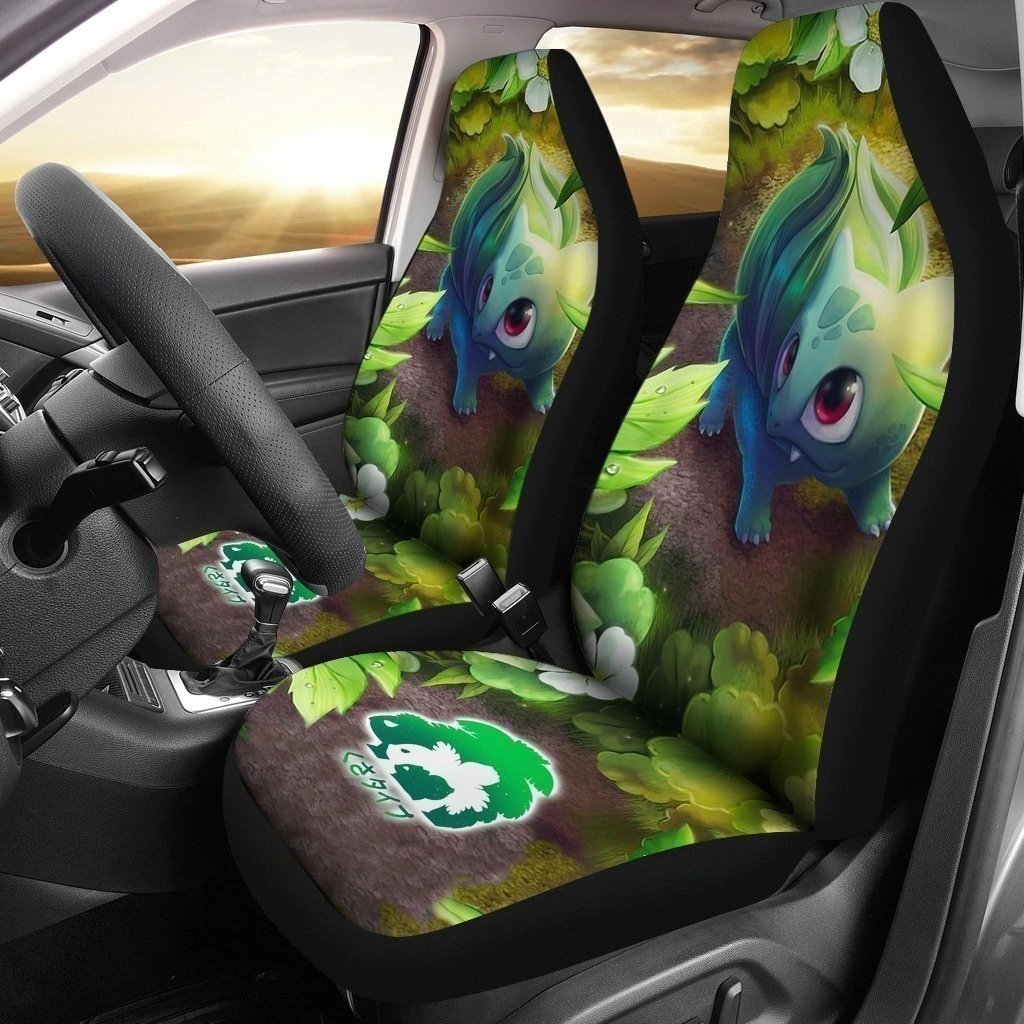 Cute Bulbasaur Pokemon Car Seat Covers LT03