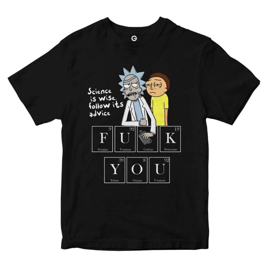 Bad Words Rick And Morty Custom Men Tshirt