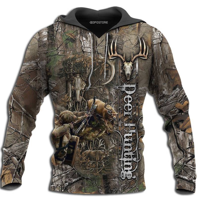 Bowhunting Deer 3D All Over Printed Hoodie BT311071