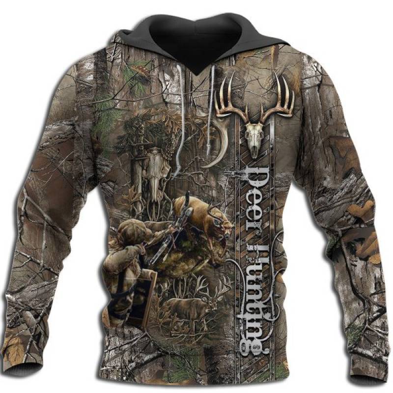 Deer Hunting 3d All Over Printed Hoodie KT011105