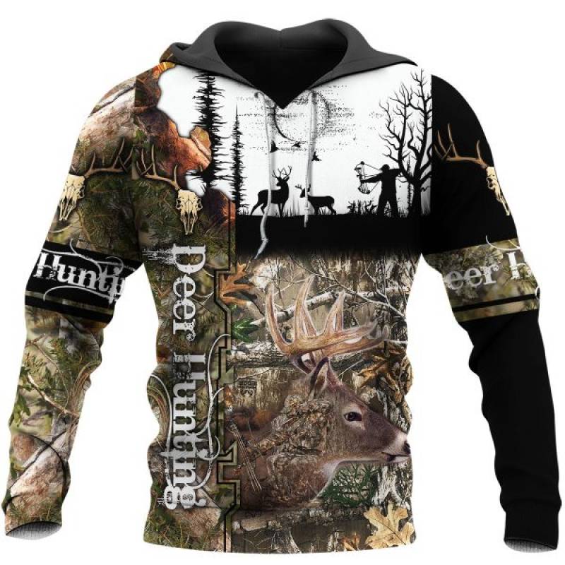 Deer Hunting 3d All Over Printed Hoodie KT011109