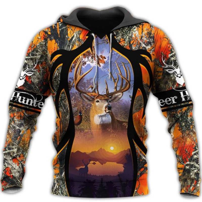 Deer Hunting 3d All Over Printed Hoodie AM021106