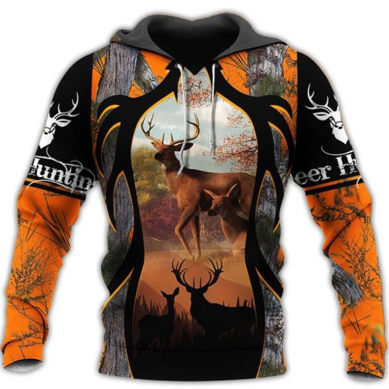 Deer Hunting 3d All Over Printed Hoodie AM041125