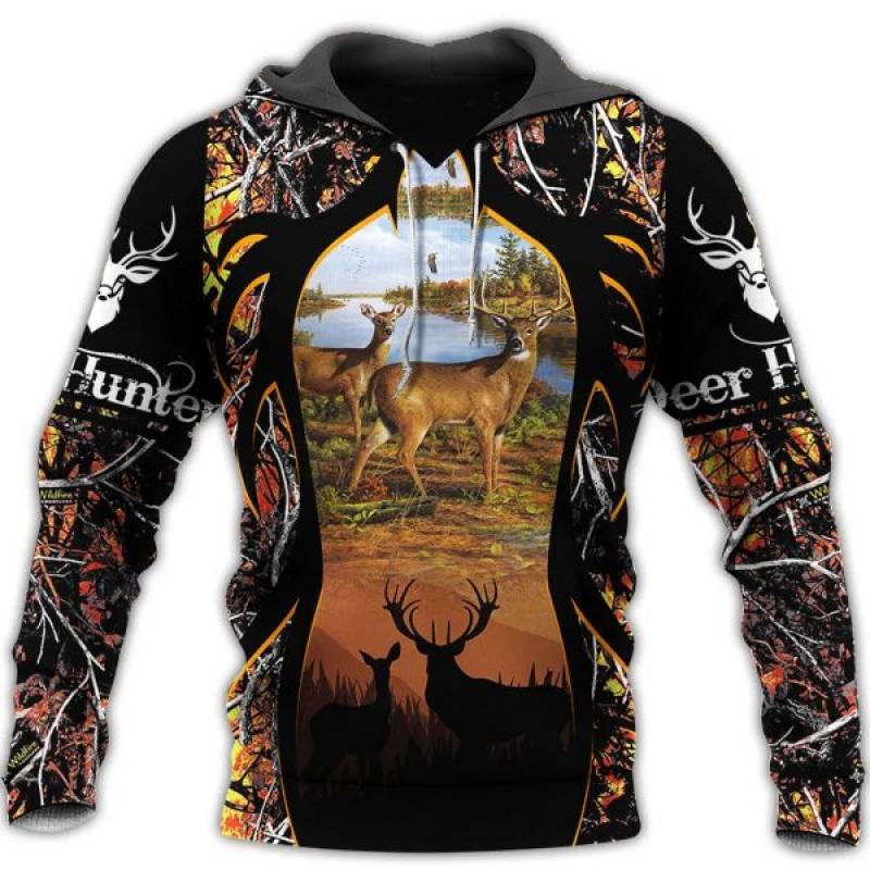 Deer Hunting 3d All Over Printed Hoodie AM041131