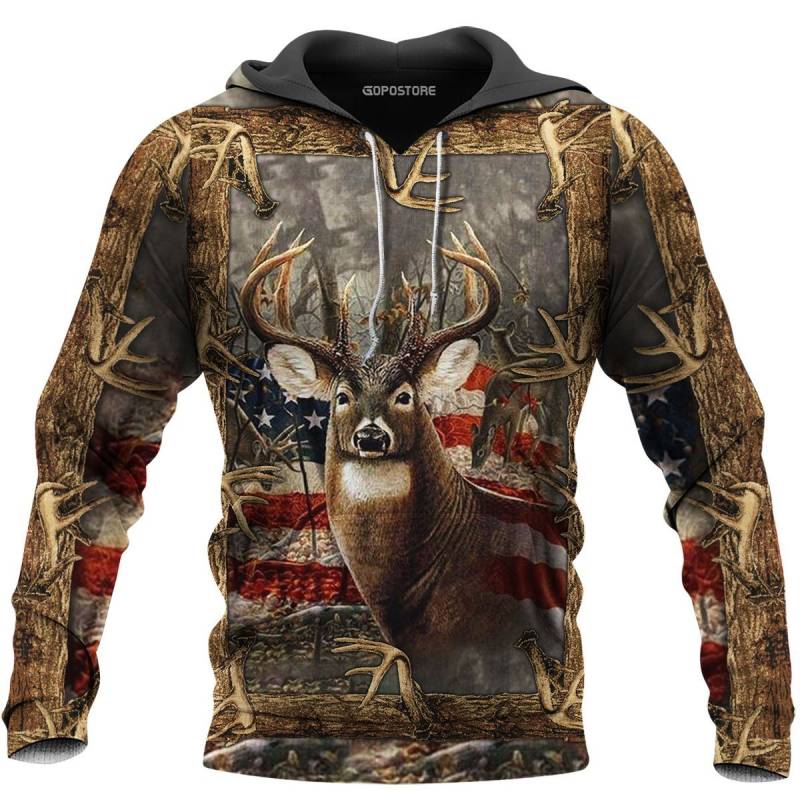 Deer Hunting 3d All Over Printed Hoodie BT071143