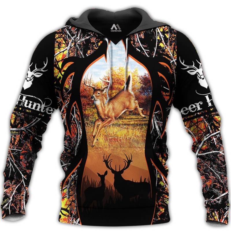 Deer Hunting 3d All Over Printed Hoodie BT071138