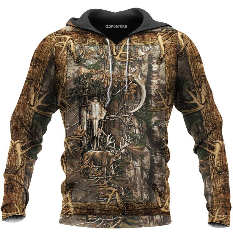 Deer Hunting 3d All Over Printed Hoodie BT071153