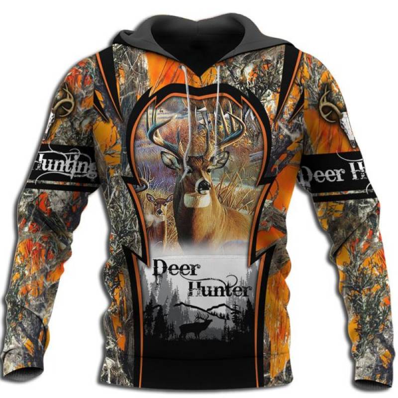 Beautiful Deer Hunting 3D All Over Printed Hoodie BT081134