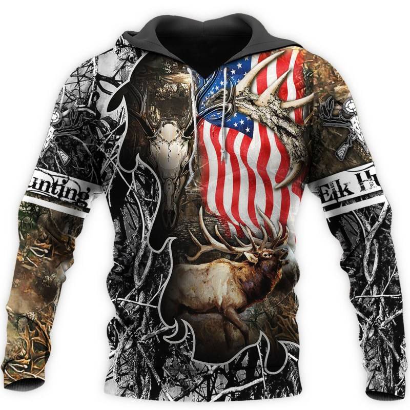 Beautiful Hunting Camo All Over Printed Hoodie – V121113