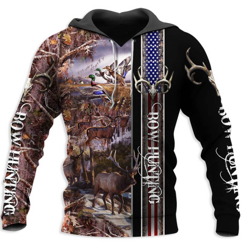 Bow Hunting – all over printed hoodie KT121102