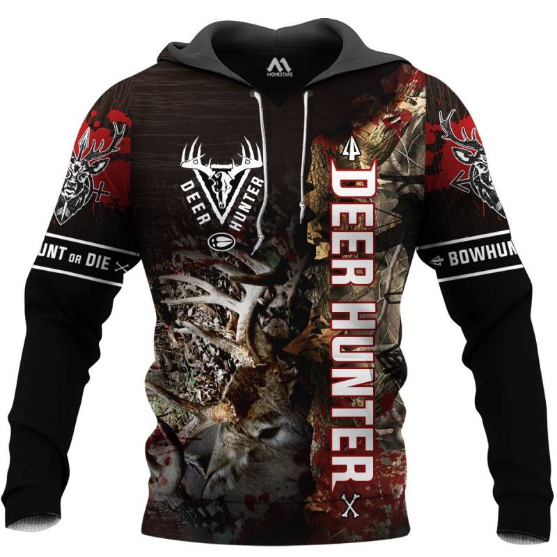 Bow hunting camo 3d all over printed hoodie AM131157