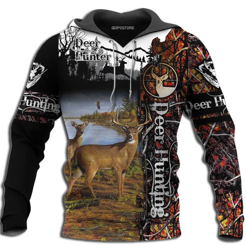 Deer Hunting 3D All Over Printed Hoodie BT041159