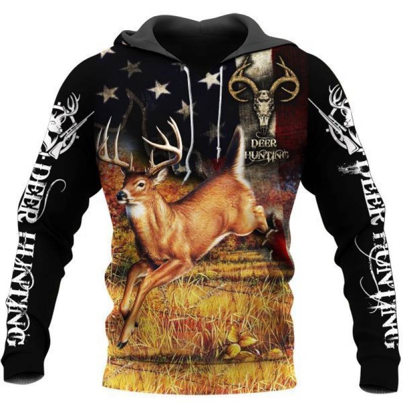 Deer Hunting 3D All Over Printed Hoodie AM041120