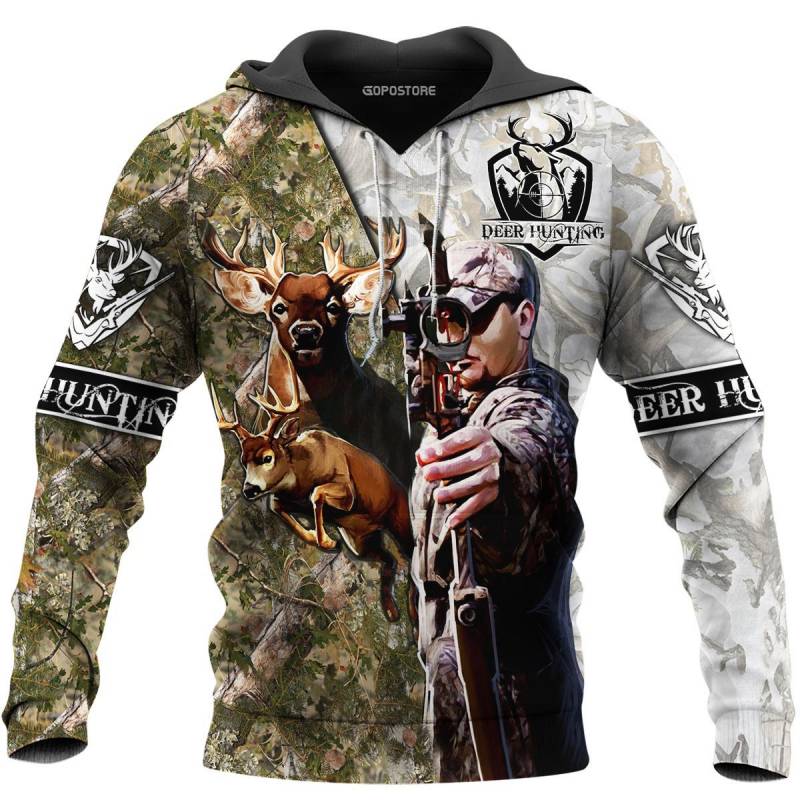 Deer Hunting 3D All Over Printed Hoodie TT151116