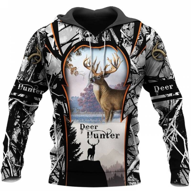 Deer Hunting All Over Printed Hoodie TT151122