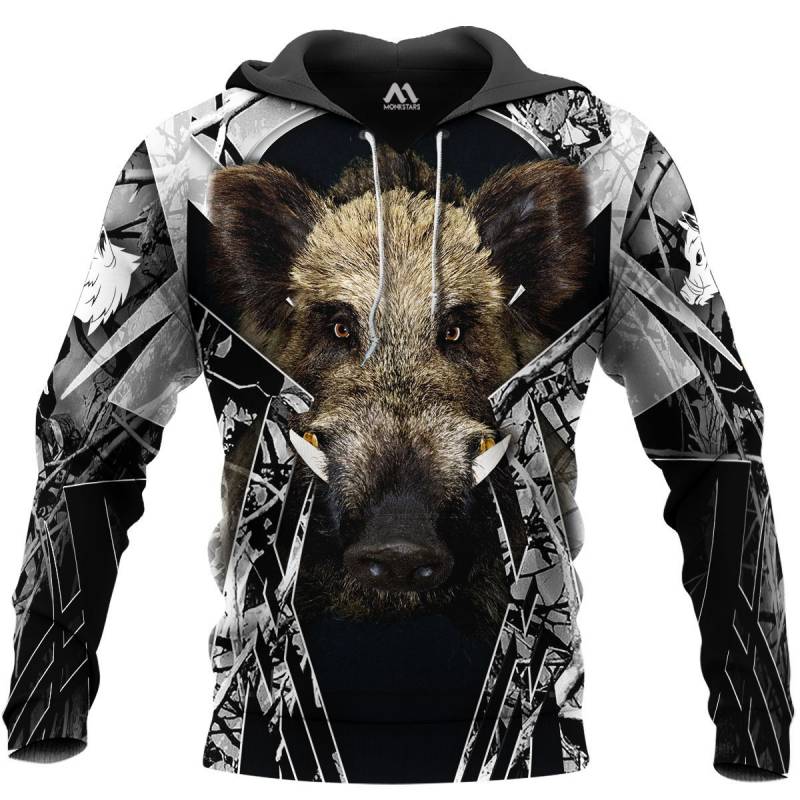 Boar Hunting 3D All Over Printed Hoodie TT161117