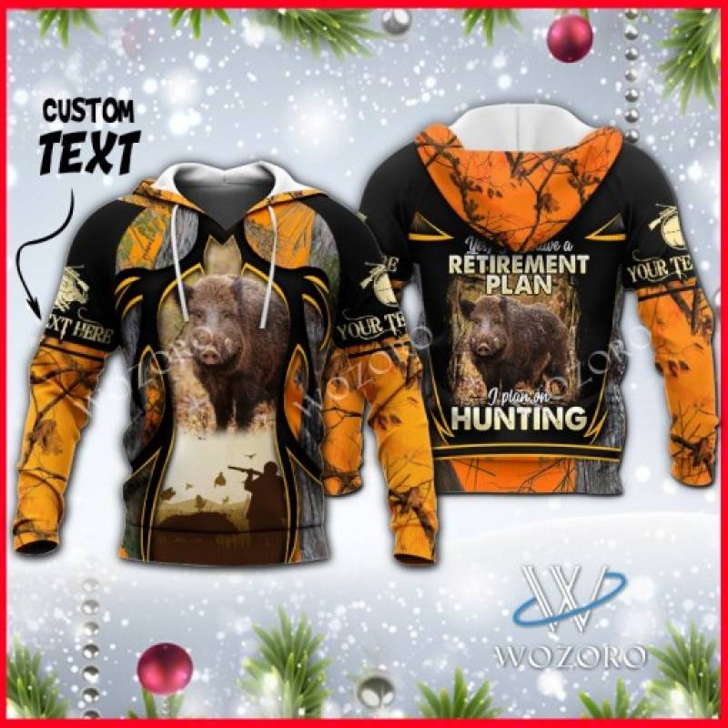 Boar hunting All Over Printed Hoodie M151105