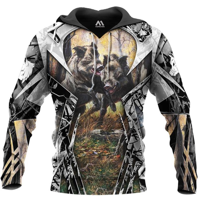 Boar Hunting 3D All Over Printed Hoodie M161106