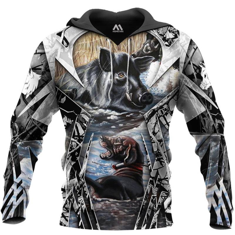 Boar Hunting 3D All Over Printed Hoodie M161105