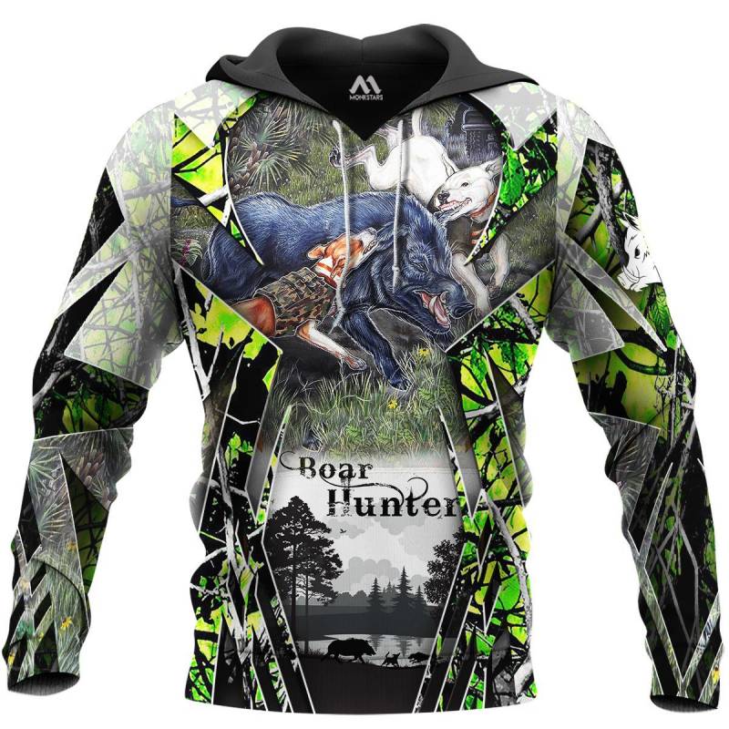 Boar Hunting 3D All Over Printed Hoodie AM211139