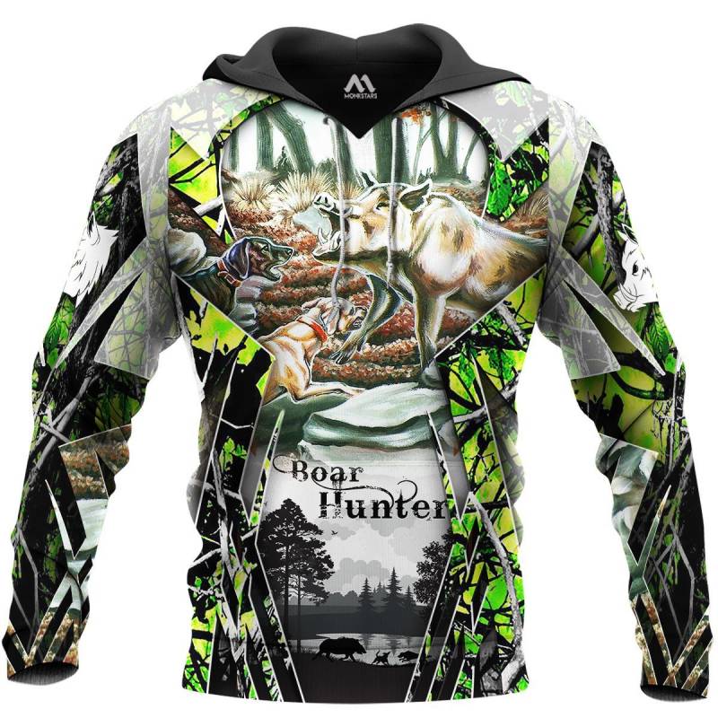 Boar Hunting 3D All Over Printed Hoodie AM201134