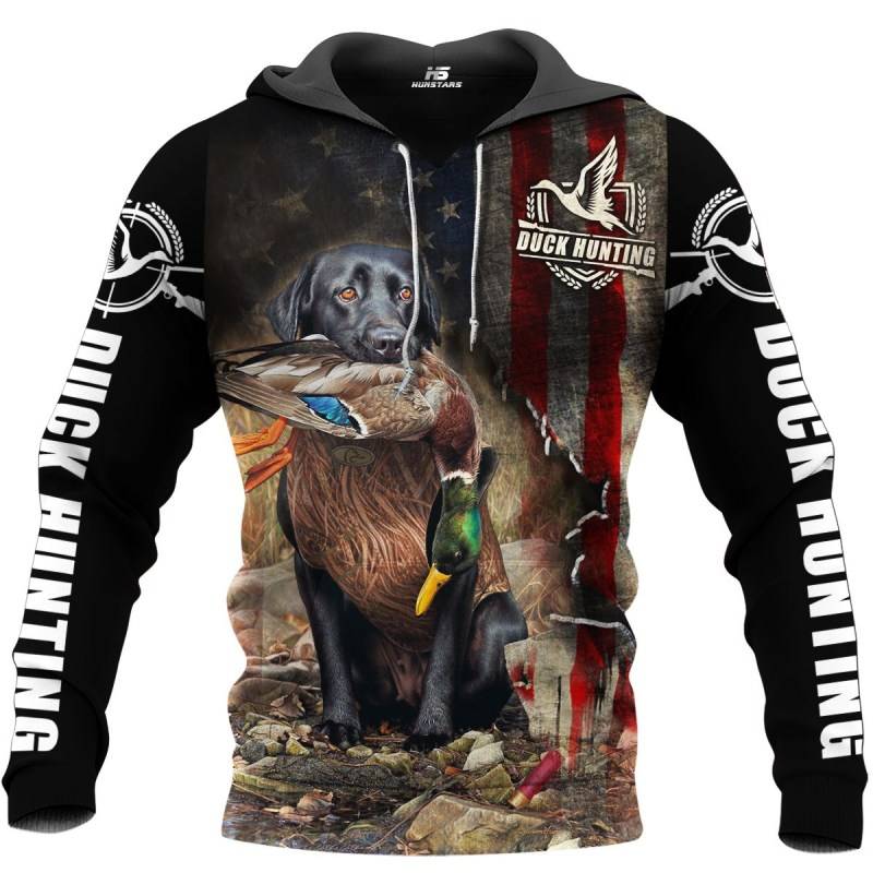 Beautiful Dog Hunting Duck 3D All Over Printed Hoodie HN191132