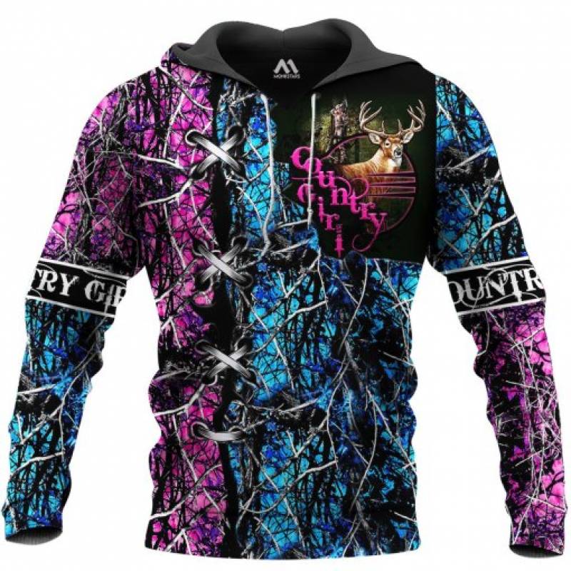 Country girl Hunting 3D All Over Printed Hoodie AM221119