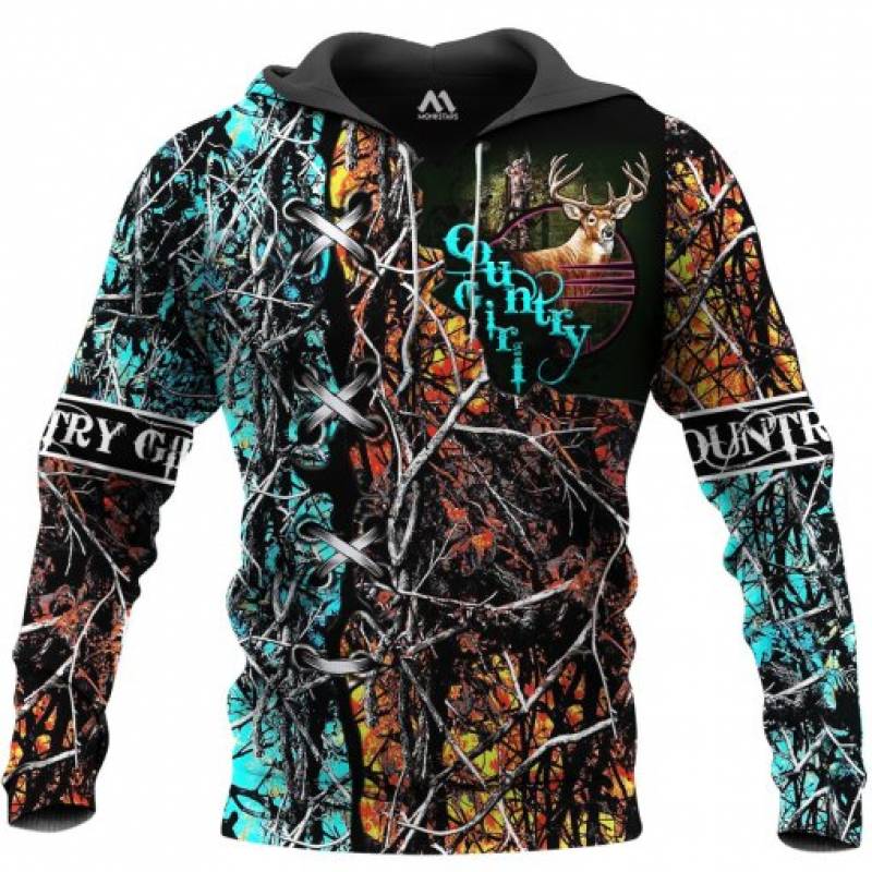 Country Girl Hunting 3D All Over Printed Hoodie AM221114