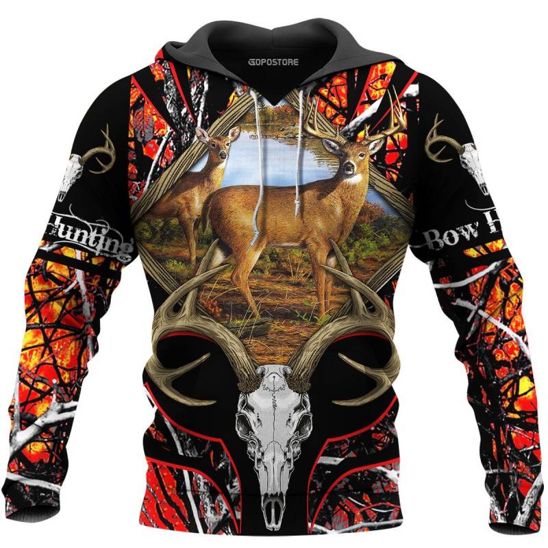 Deer Hunting 3D All Over Printed Hoodie AM251117