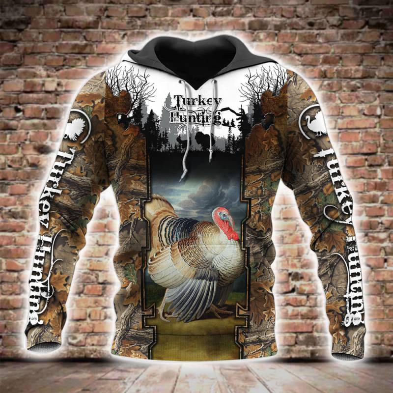 Beautiful Turkey Hunting Camo 3D All Over Printed Hoodie BT271123