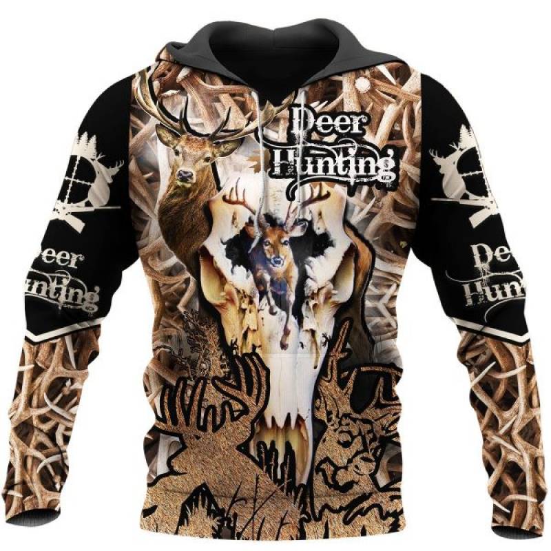 Deer Hunting 3D All Over Printed Hoodie BT031251