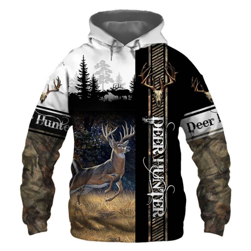 Deer Hunting 3D All Over Printed Hoodie – BT261147