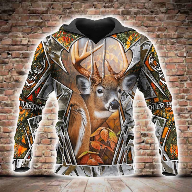 Beautiful Deer Hunting 3D All Over Printed Hoodie BT301111