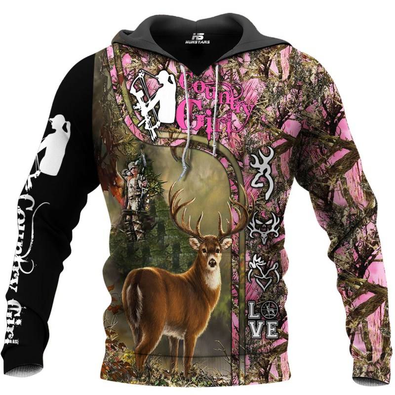 Deer Hunting 3D All Over Printed Hoodie BT031260