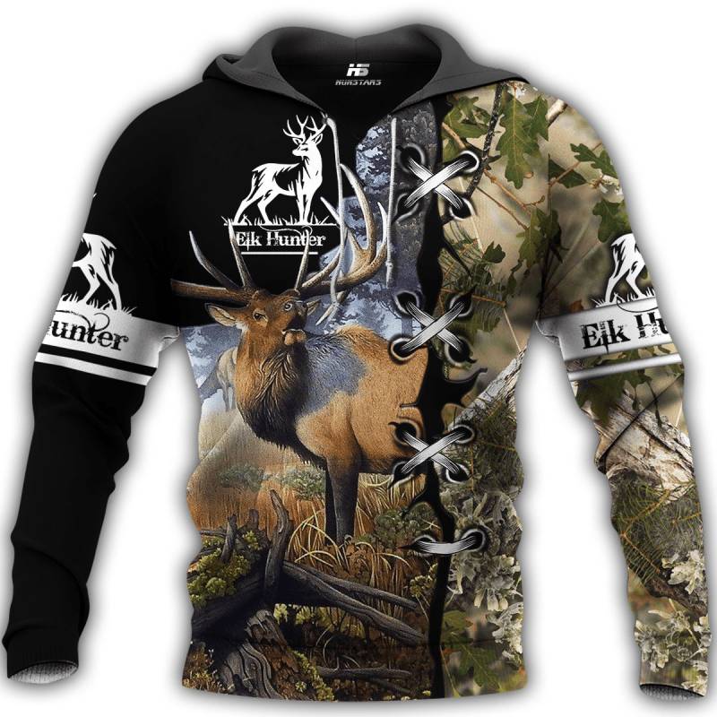 Elk Hunting 3D All Over Printed Hoodie BT031273