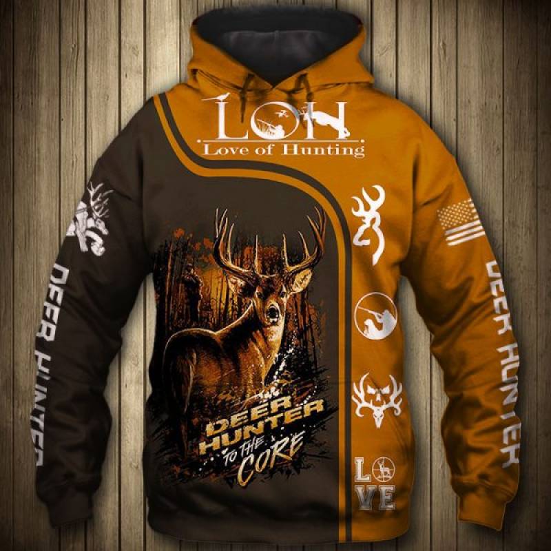 Deer Hunting 3D All Over Printed Hoodie BT301149