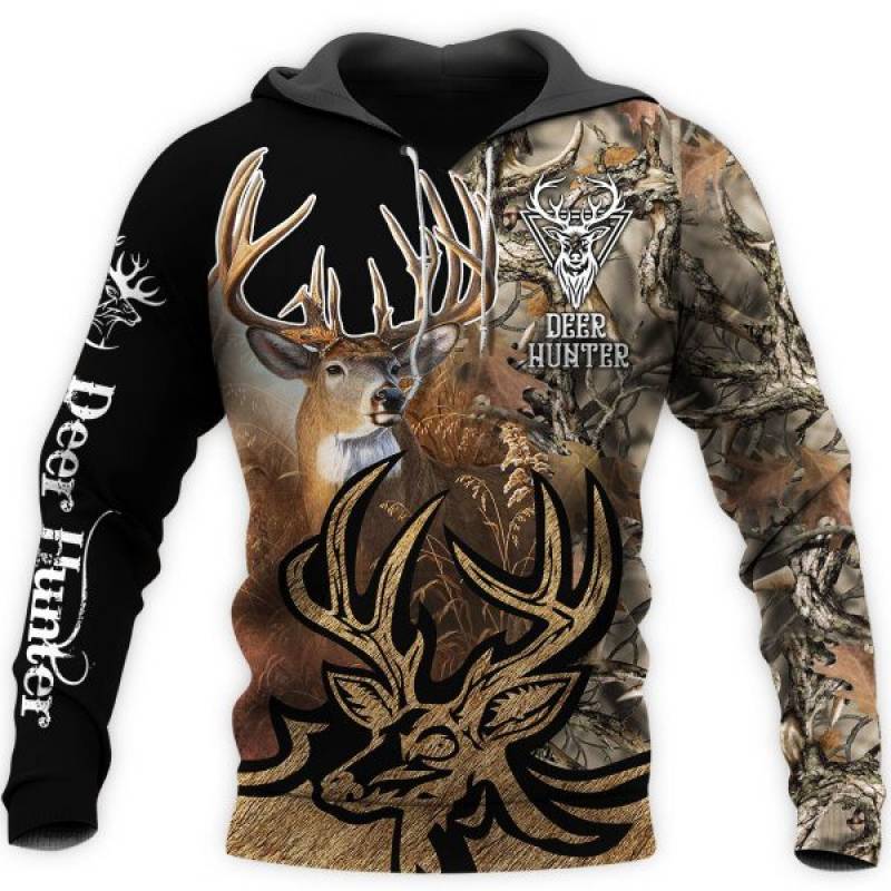 Deer Hunting 3D All Over Printed Hoodie BT041297