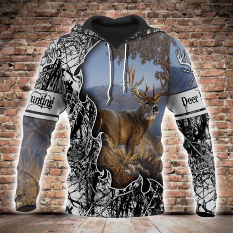 Deer Hunting 3D All Over Printed Hoodie BT131218