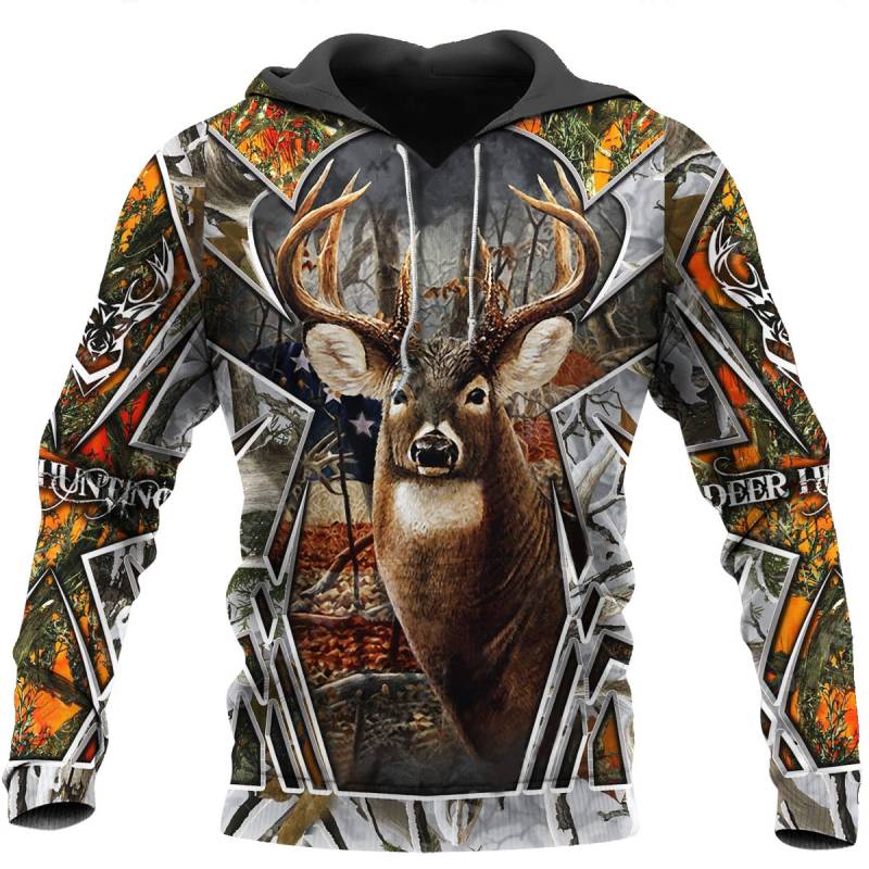 Deer Hunting Camo 3D All Over Printed Hoodie – BT0212108