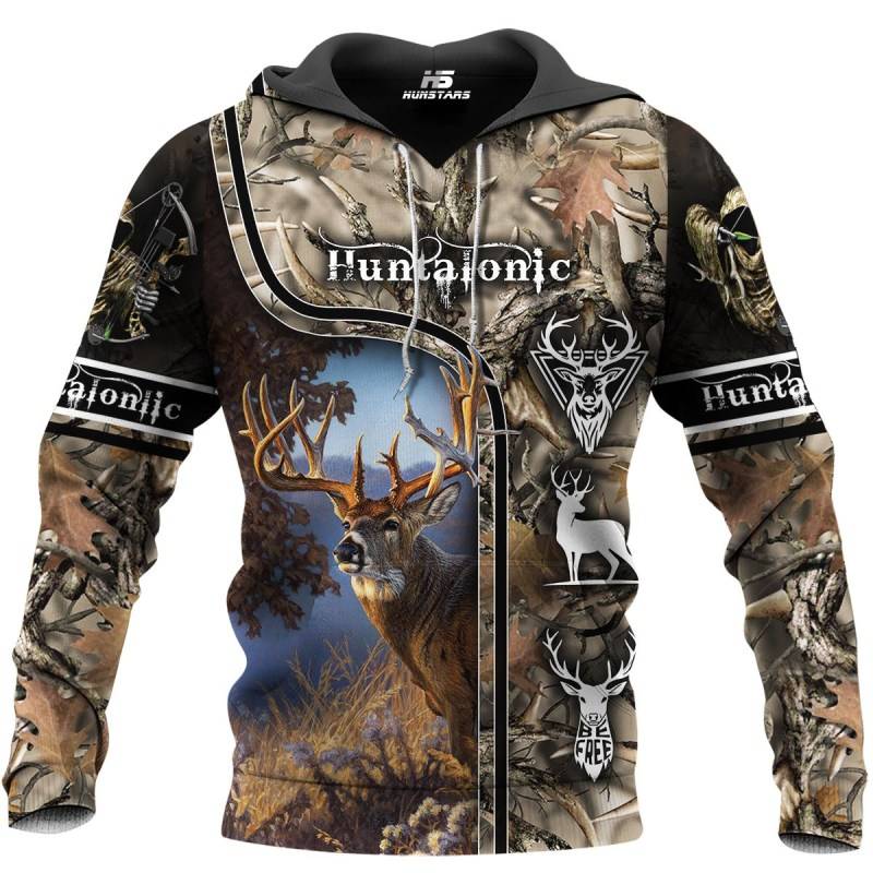 Deer Hunting 3D All Over Printed Hoodie BT0212103